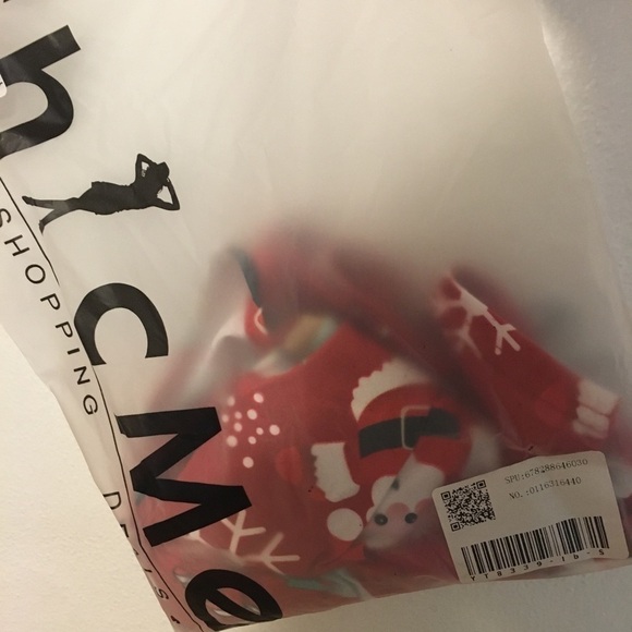 Christmas Long Sleeved Dress With Rounded Neck Size Medium NEW - Picture 5 of 6